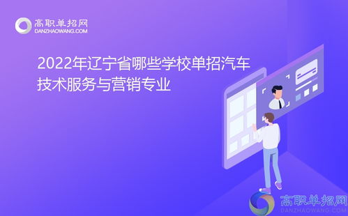 2022年遼寧省開設汽車技術服務與營銷專業單招院校概覽